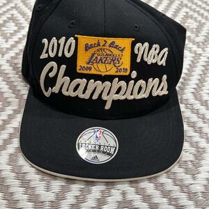 Adidas Los Angels Lakers 2010 NBA Champions Fitted Hat Kobe Bryant Embroidered